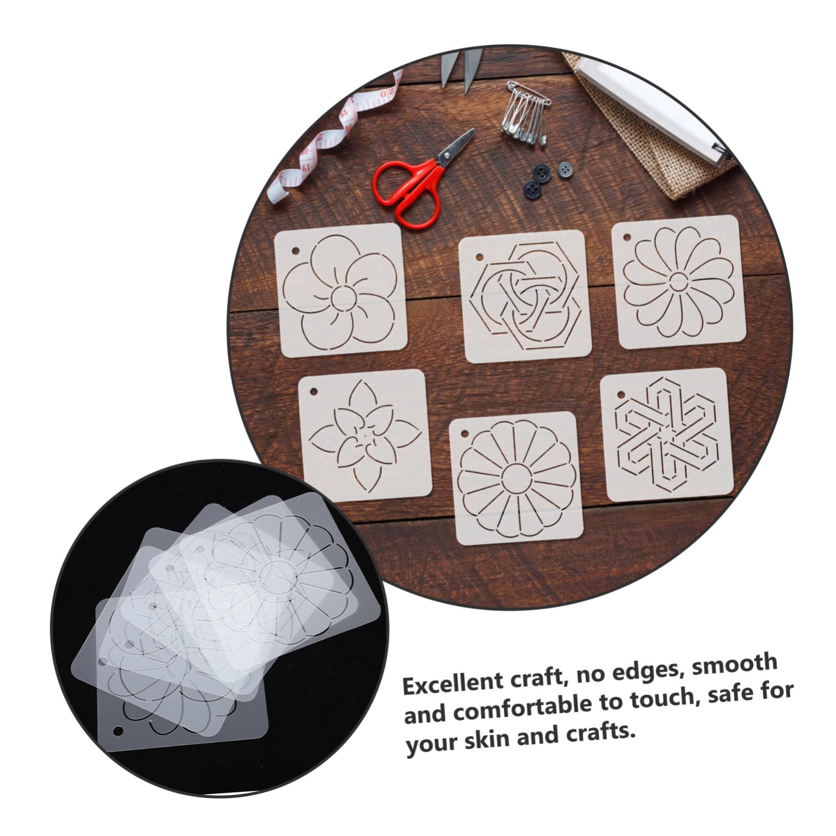 SHINEOFI 18pezzi Rulers Acrilici Per Patchwork Quilling e Accessori Per Design Per e Hobbisti