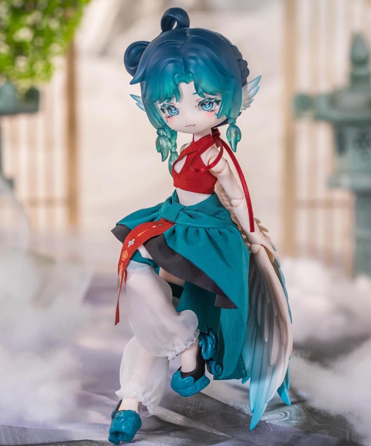 CALEMBOU BJD Blind Box, Cute Luluya Cloud Feather Pavilion Series Ball Jointed Doll Blind Box, 8 Inches Dress up Doll with Joints, Collectable Action Figure for Birthday Gifts