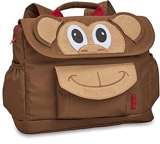 Bixbee Kids Backpacks, Children's Bag, Schoolbag, Bookbag, Toddler, Small, Brown, Small, Monkey