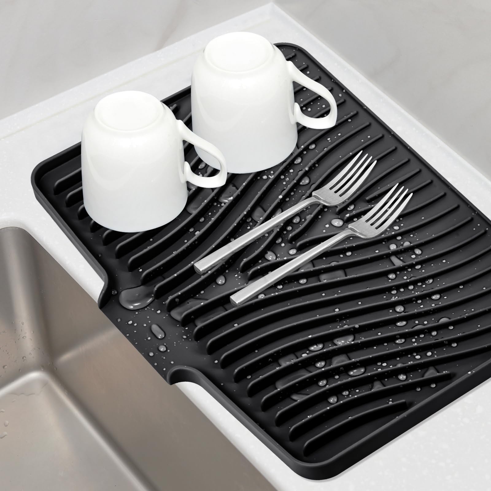 Abtropfgestell Geschirr Faltbar - 43x40cm Edelstahl Für Spüle