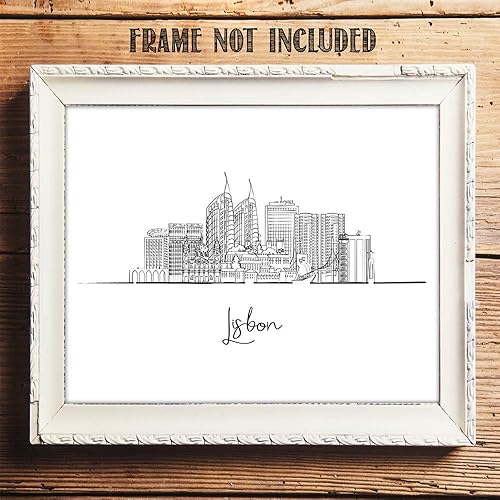 Vista 134 de TJ Originals - Barcelona, Madrid y España vistas de la ciudad, arte de pared ilustrado a mano, decoración de pared de sala de estar - Pósteres