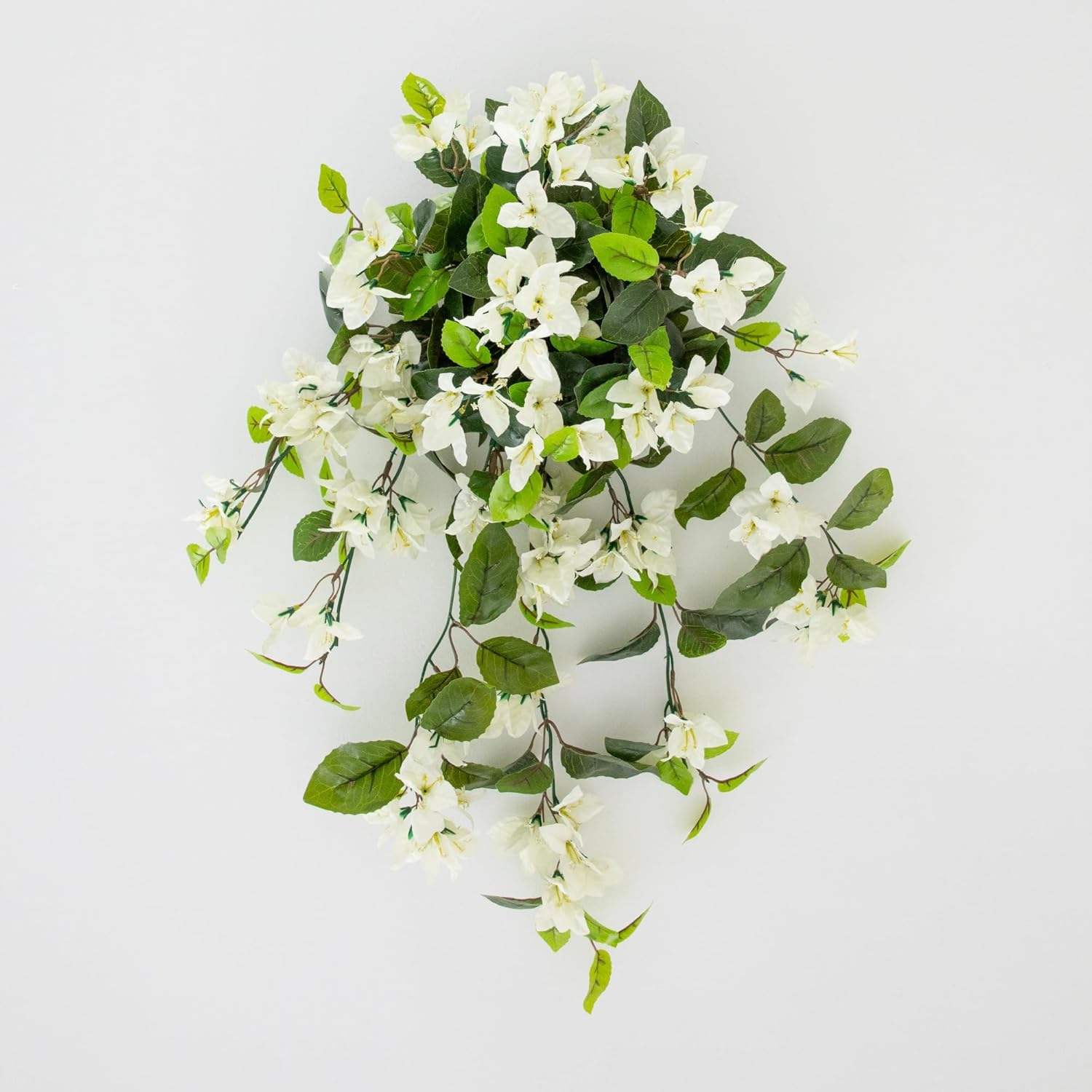 Nearly Natural 28in. UV Resistant Artificial Bougainvillea Hanging Plant (Indoor/Outdoor) - Set of 2