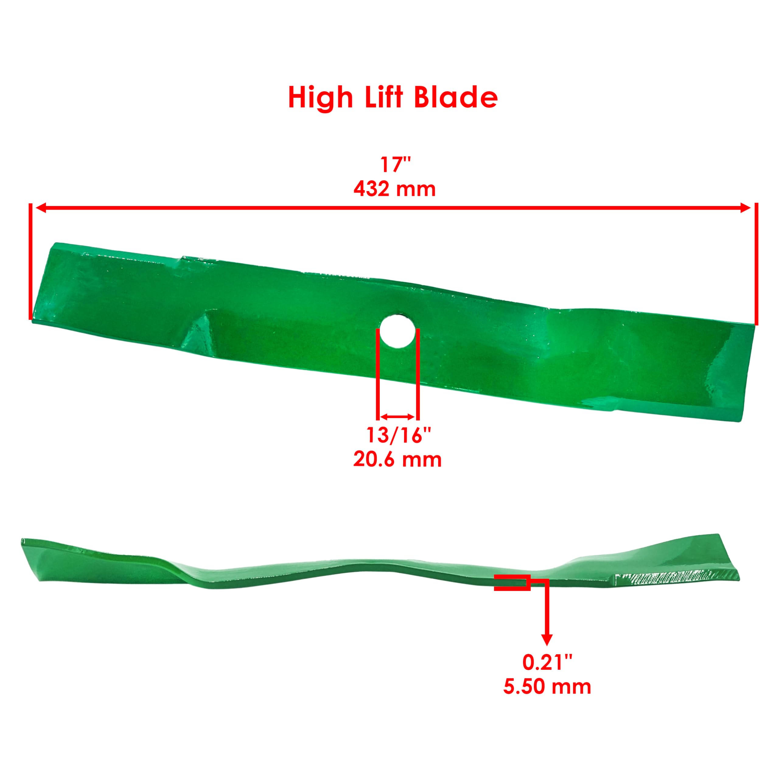 Lame Per Tosaerba Rotary (2 Pezzi) Adatte Per John Deere 42 GT225, GT235, GT245, GX325 E Altri