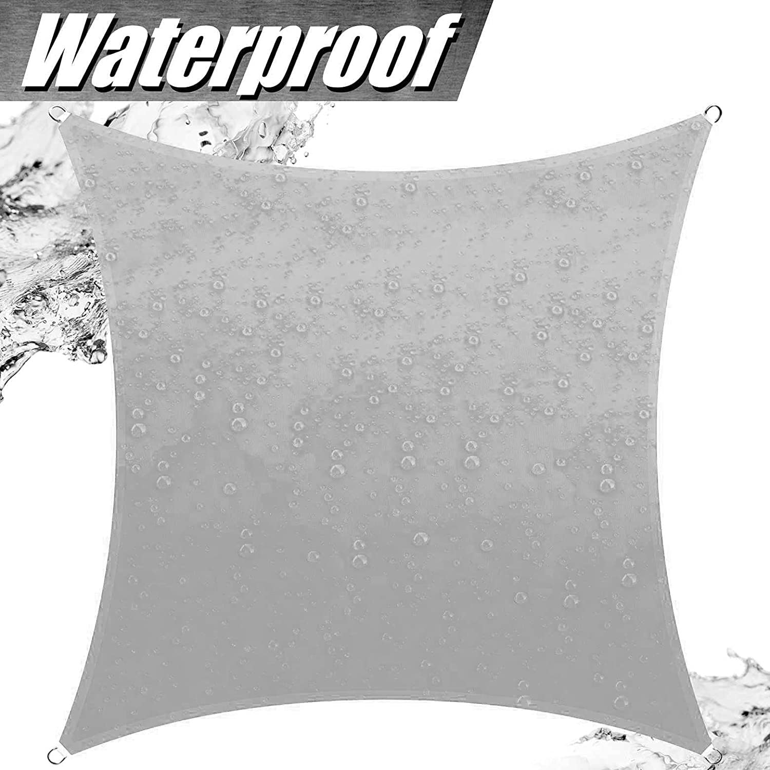 Ogrodowy baldachim przeciwsłoneczny, kwadratowy, 2 x 2 m, ochrona przed promieniowaniem UV i design, ochrona przed promieniowaniem UV i design, 3 x 2 m, 3 x 6 cm