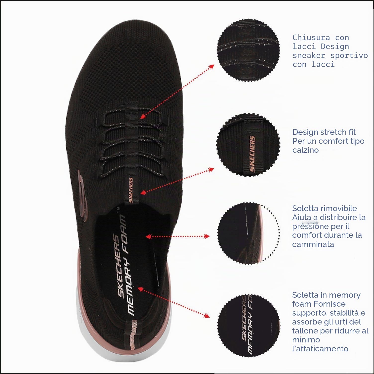 Skechers Skech-Air Dynamight Scarpe da GinnasticaDonna