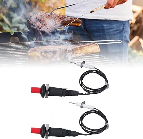 Miniatura 4 de UPQRSG Juego de 2 kits de encendido por chispa piezoeléctrica, 1 salida 2 encendedores de botón de propano, encendido de botón de encendido con