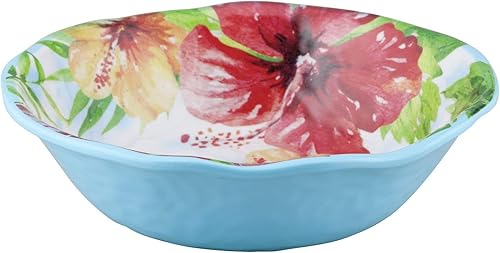 Miniatura 59 de UP ware Campanula - Juego de vajilla de melamina de 12 piezas, juego de platos para exteriores, juegos de platos y cuencos, servicio para 4, azul