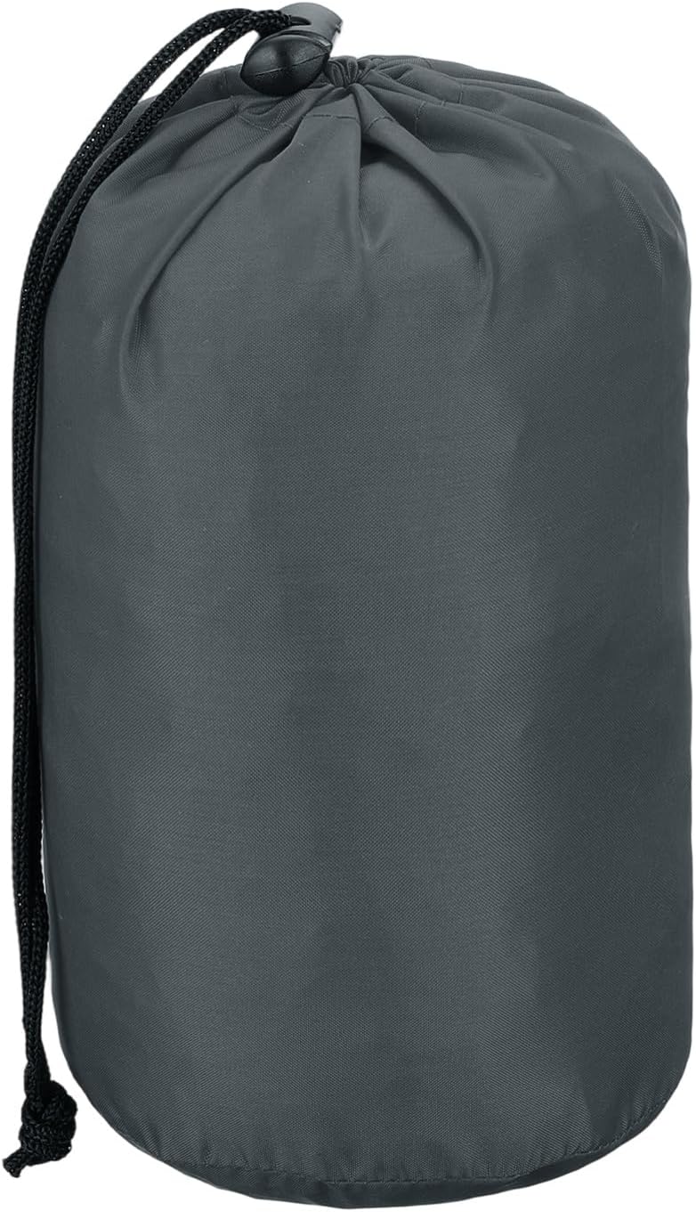 uxcell 5.1x8.1x9.8 Stuff Sack, Nylon Water Resistant Portable Drawstring Dust Flap Bags Stuff Sack Ultralight Dry Bag for Camping Hiking Backpacking Traveling, Gray