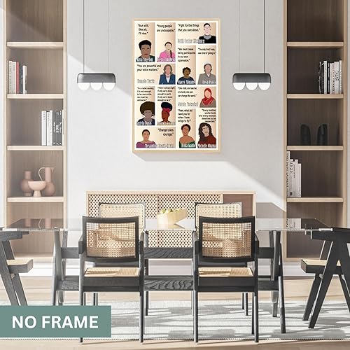 Miniatura 5 de Inspirational Quotes Wall Art, Empowered Women Art Print Decor Gifts for Home Office Classroom, Women Leader Feminist Poster - 11x17, LAMINATED - No