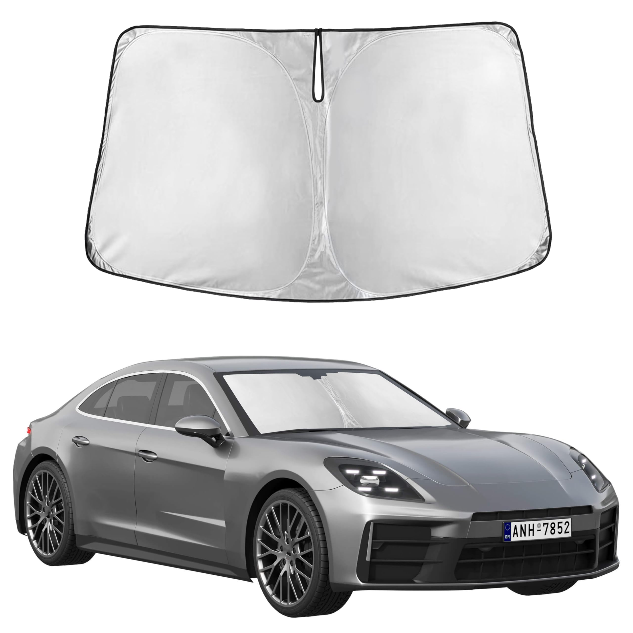 Autovir Windshields Sun Shade Fit for 2017-2022 2023 2024 Porsche Panamera