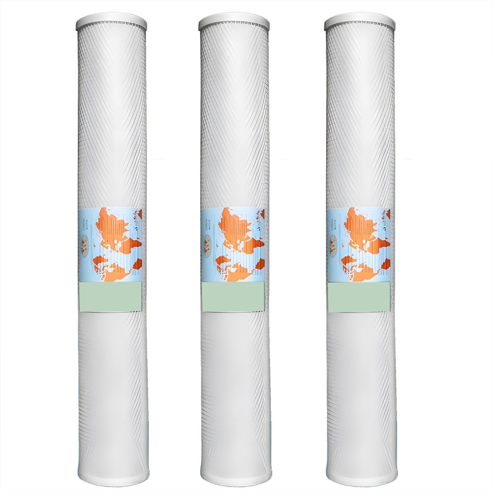 Filtre à eau à sédiments au charbon actif CTO 20 pouces pour filtration toute la maison et fontaine