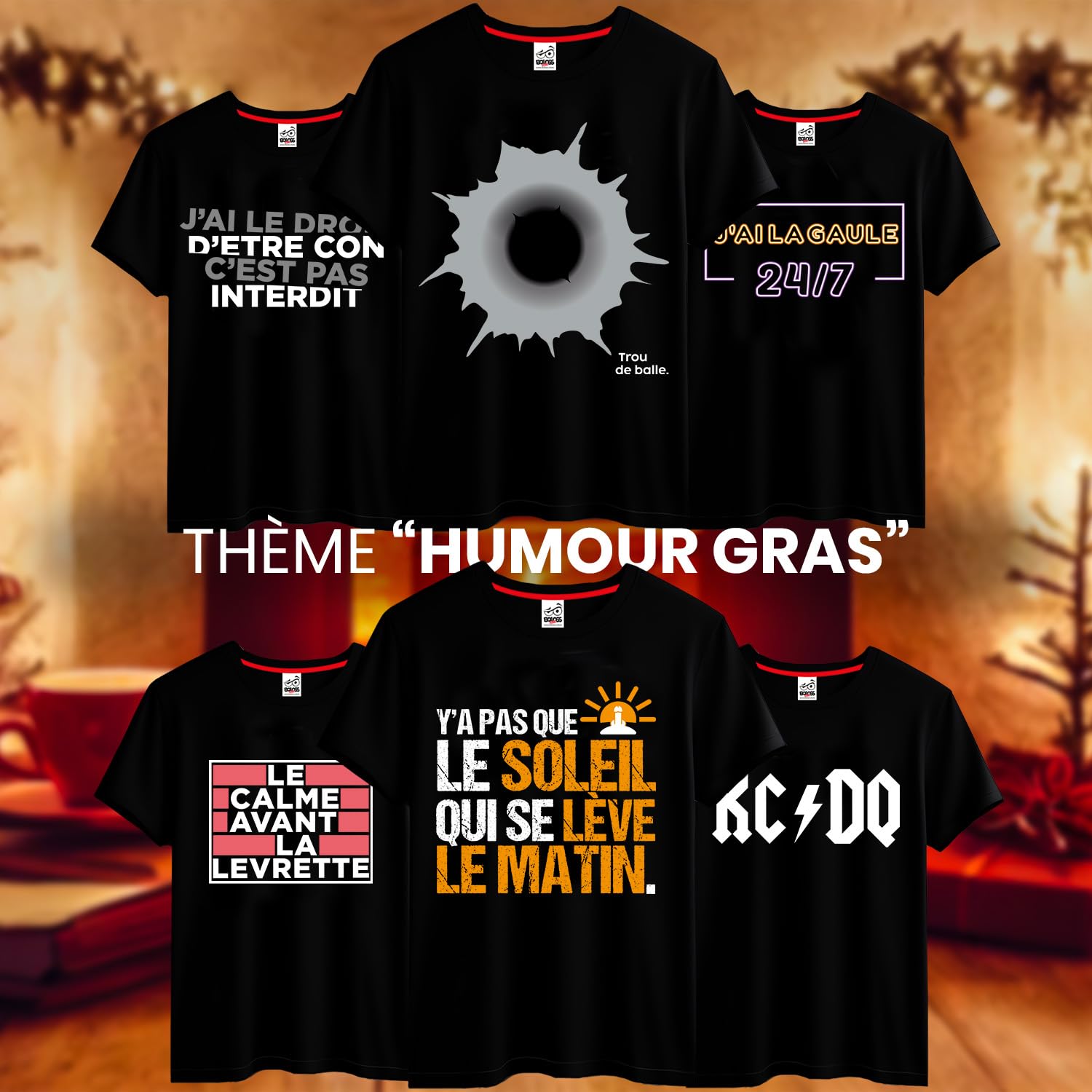 BOLOSS - T-Shirt Humour Papa Homme, Cadeau Cadeau Noël Papa, Fête des pères, Cadeau Homme Noël Anniversaire, Tee Shirt Blague, Drôle, Comique
