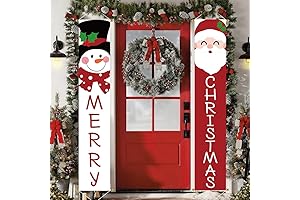 Ivenf Christmas 2pc Outdoor Yard Banner
