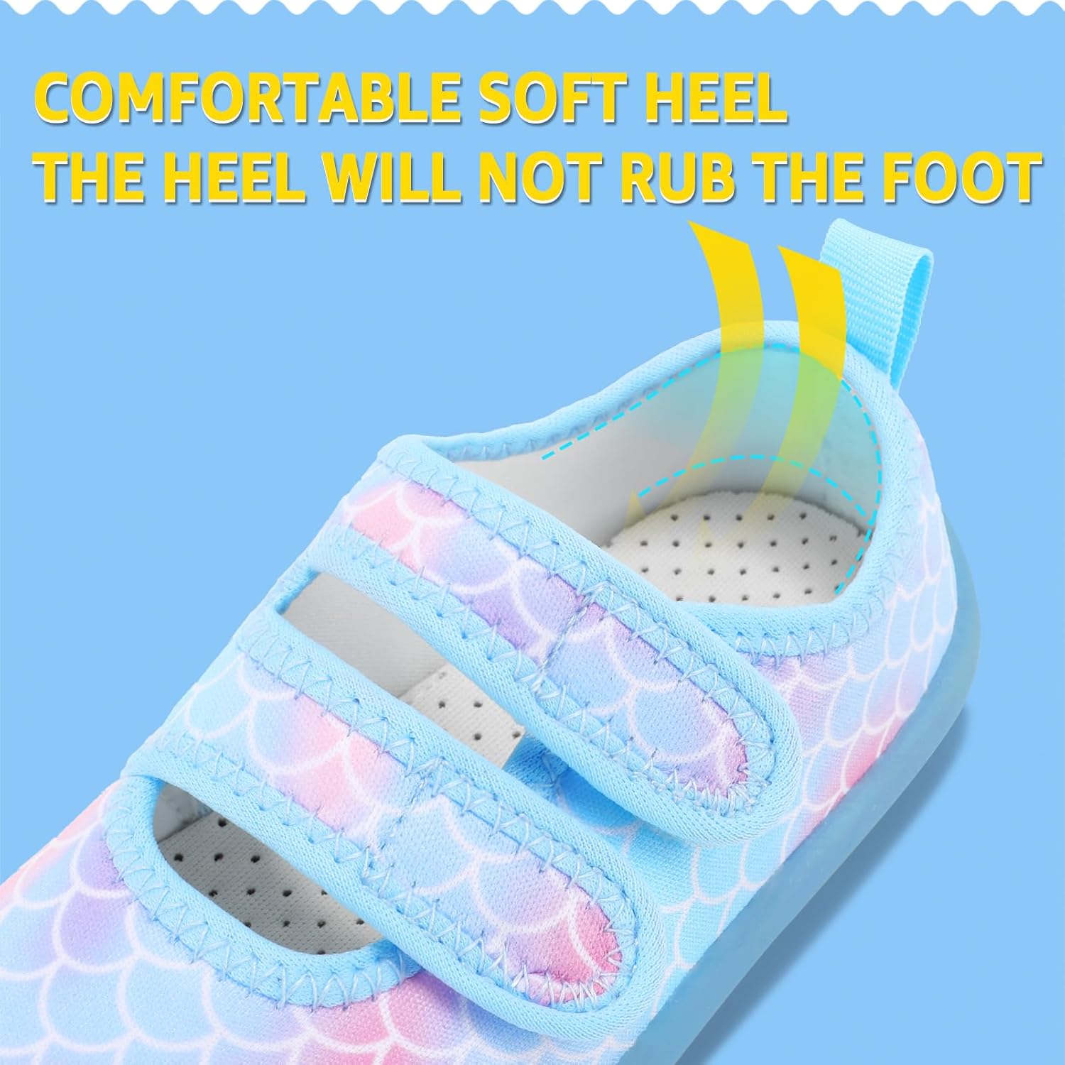 STQ KIDS Toddler Water Shoes Boys Girls Unisex Summer Beach Quick Dry Non Slip Hook and Loop Swim Barefoot Aqua Socks