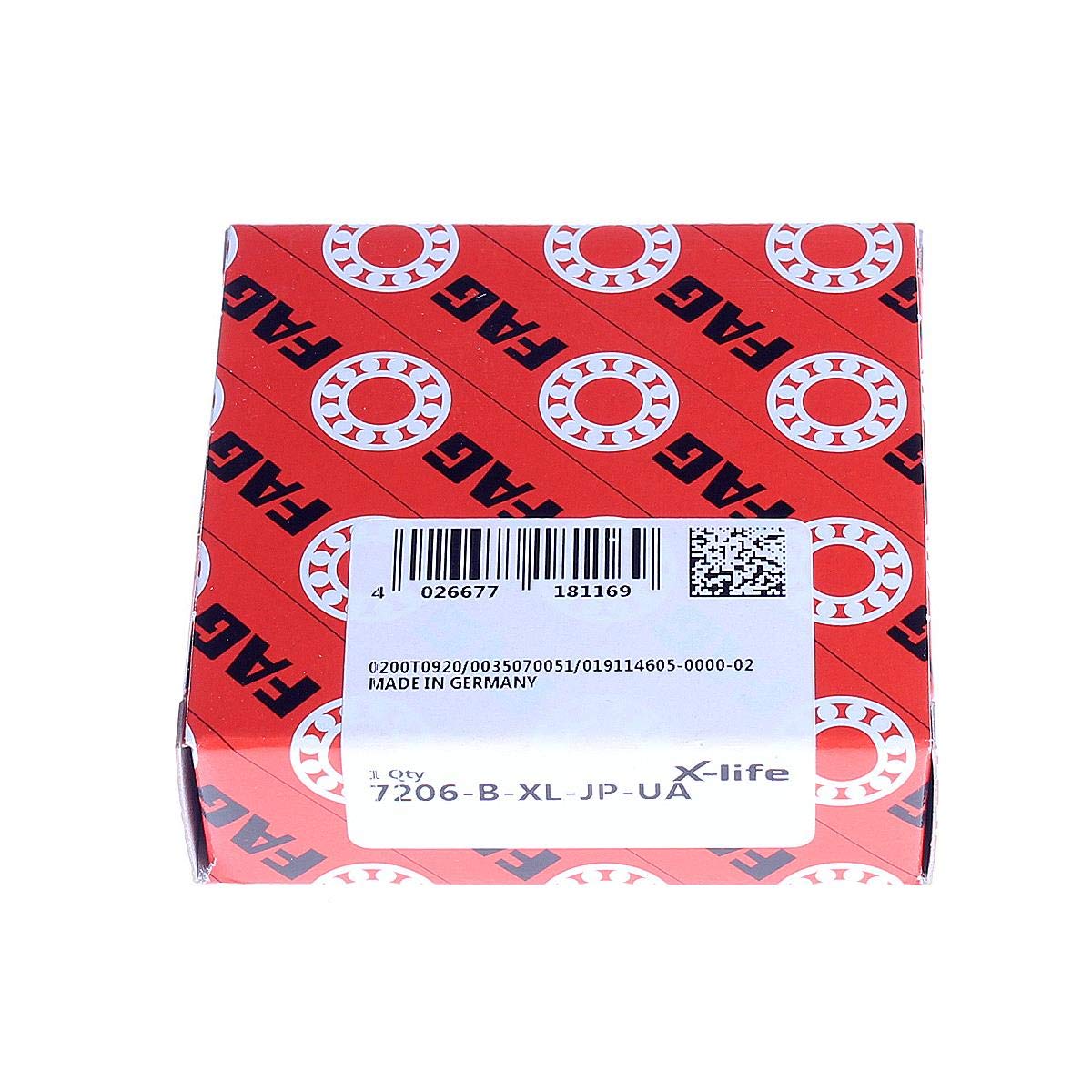 FAG Bearing 7206 B XL TVP P5 UL, 30x62x16 Mm - View #11