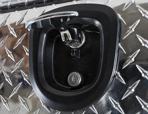 Miniatura 5 de Buyers Products 1701551 - Caja de herramientas para camión de aluminio plateado con tapa superior de rodamiento de diamante, 72 x 13 x 16 pulgadas,