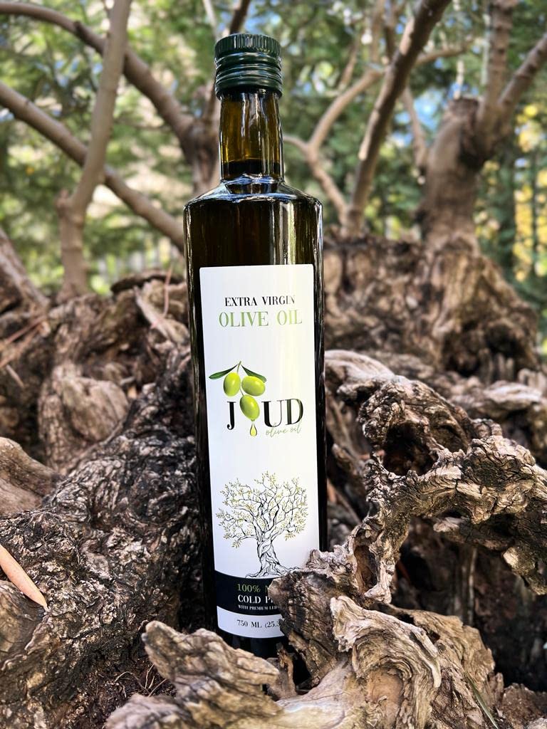 Joud, Extra Virgin Olive Oil, Premium Smooth, Single Origin, Lebanese, First Cold Press, 750 ML