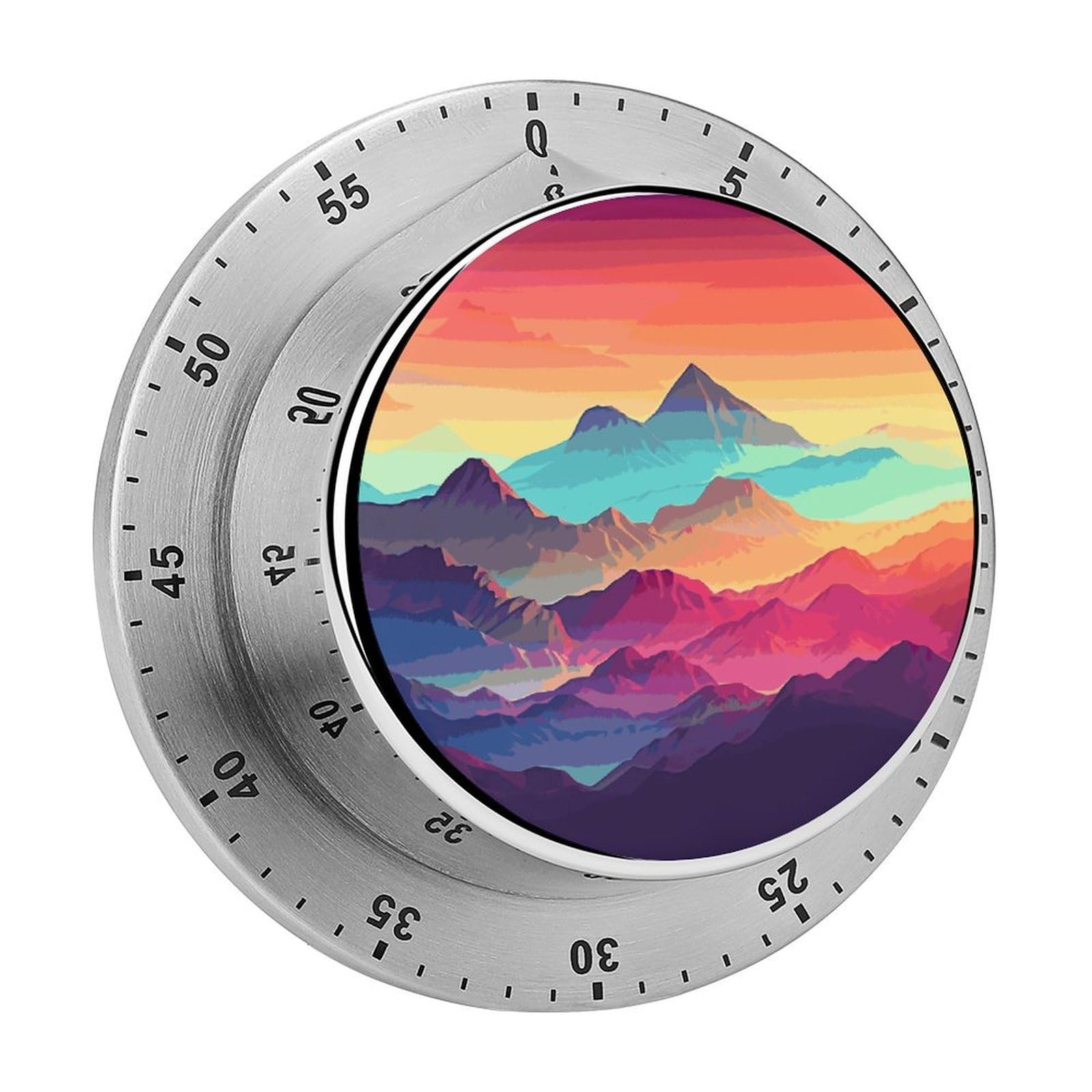 Temporizador de cocina magnético Color Mountain mecánico de 60 minutos de escritorio