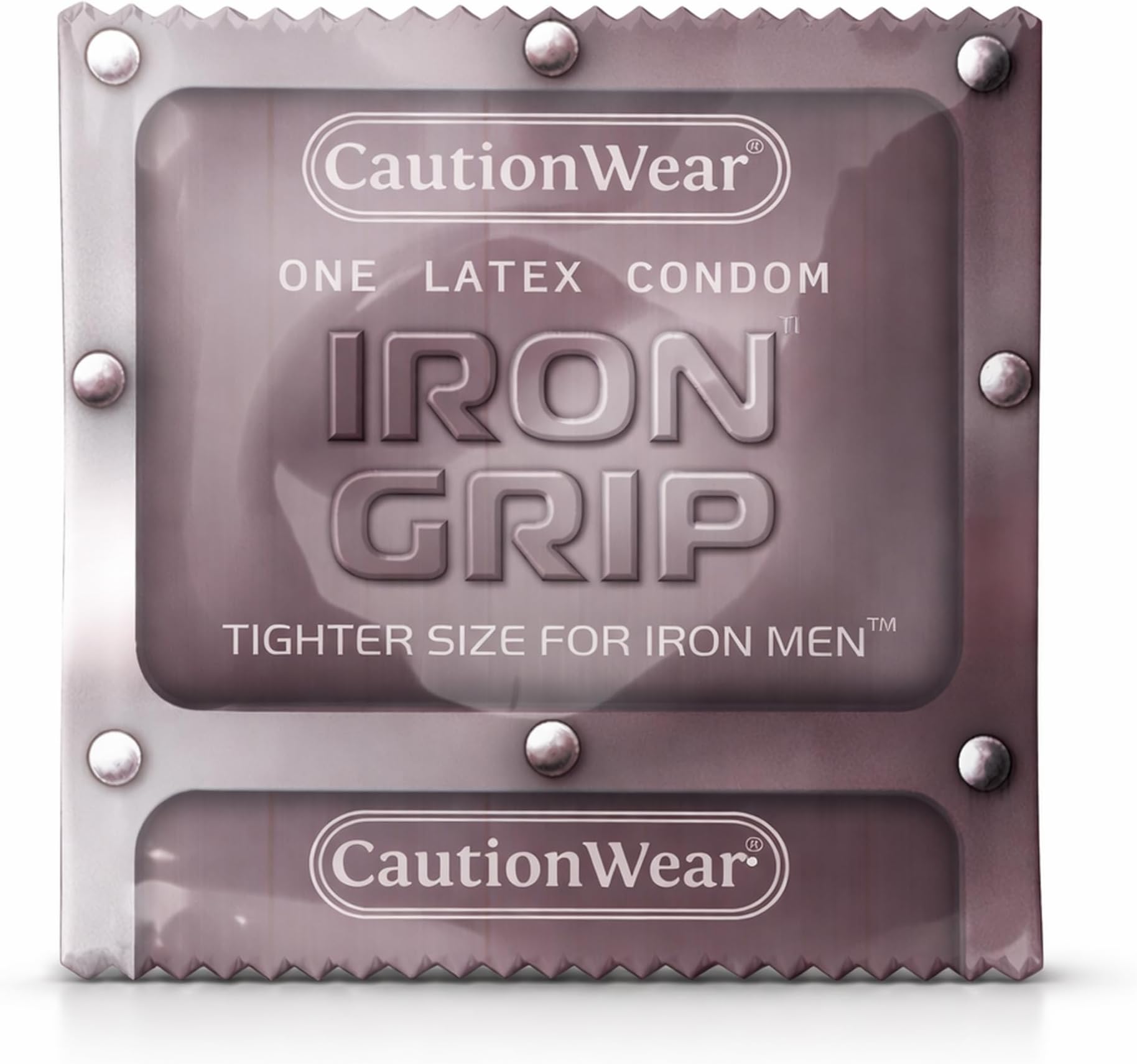 CautionWear Iron Grip Male Latex Condom (24), Clear, 24 Count (Pack of 1)