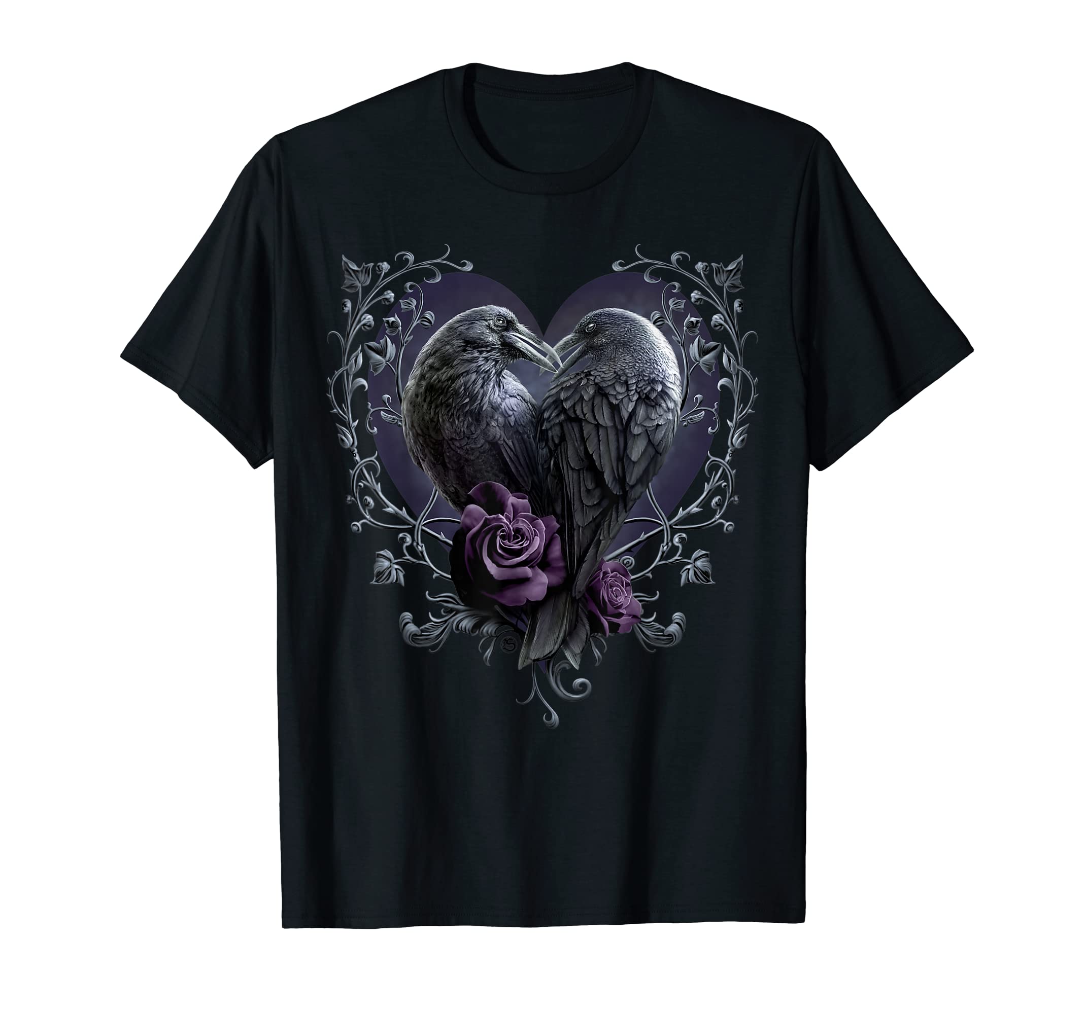 Original - Raven Heart - Gothic Ravens T-Shirt