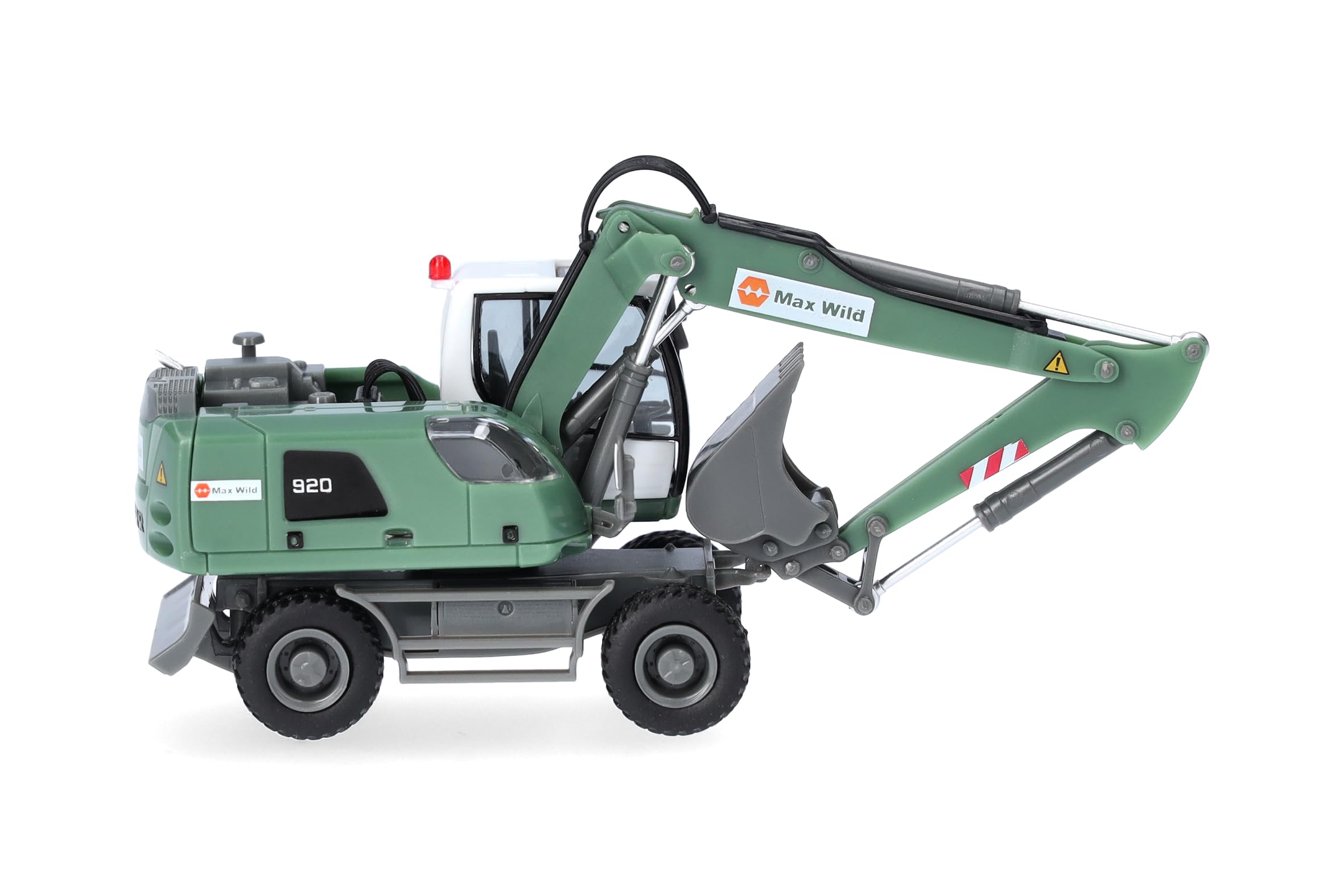 Herpa LKW Modell Liebherr Mobilbagger A920 Max Wild (Baden-Württemberg/Berkheim), Miniatur im Maßstab 1:87, Sammlerstück, Made in Germany, Kunststoff