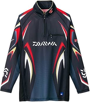 Daiwa SPECIAL 鮎シャツ長袖 マグマブラック Lサイズ DE-7025 スペシャルロングスリーブシャツ(ウェア)｜DAIWA