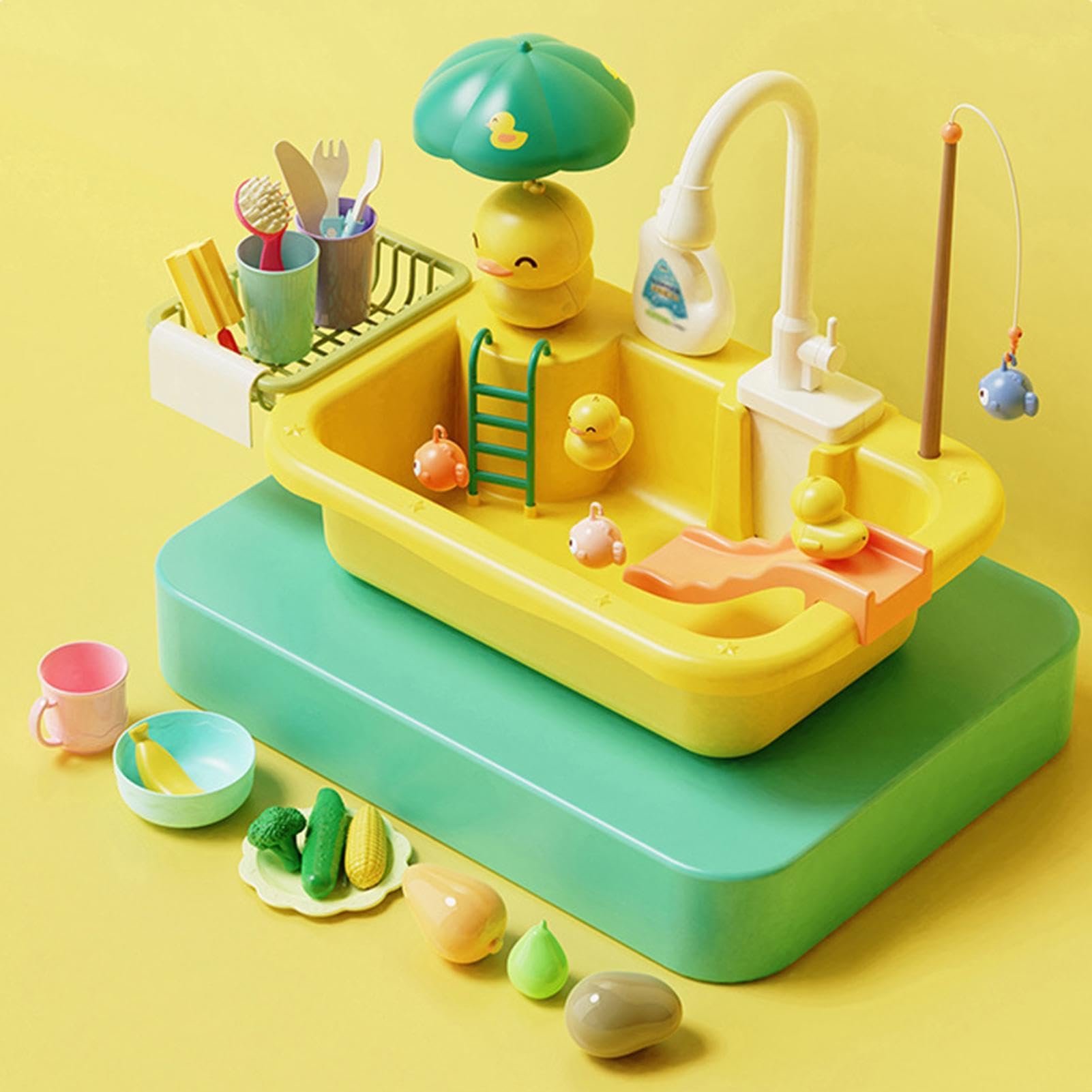 Wassertisch Für Den Hinterhof – Outdoor-Spielset Für Kinder, Pool-Wasserspieltisch Mit Pumpe | Interaktives Sensorisches Aktivitätsspielzeug Für , Mädchen, Kinder Im Vorschulalter, Outdoor, Hint