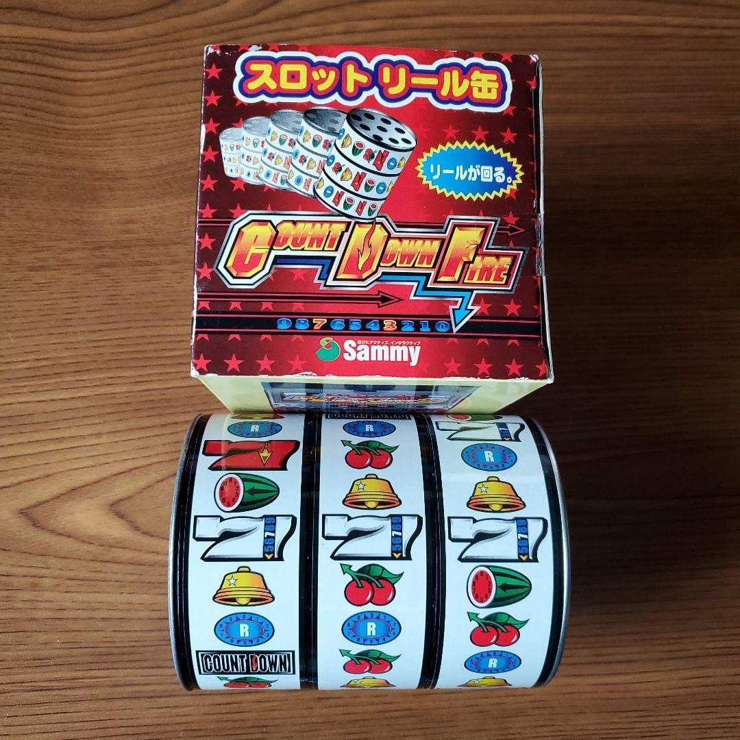 Amazon.co.jp: レア！Sammy COUNT DOWN FIRE スロットリール缶 : おもちゃ