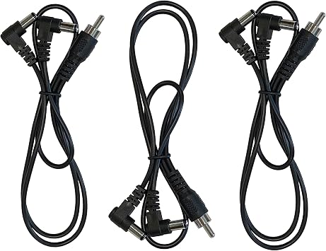 3 Pack of 2 Way Split Effects Pedal DC Power Cables for CIOKS Power Supplies
