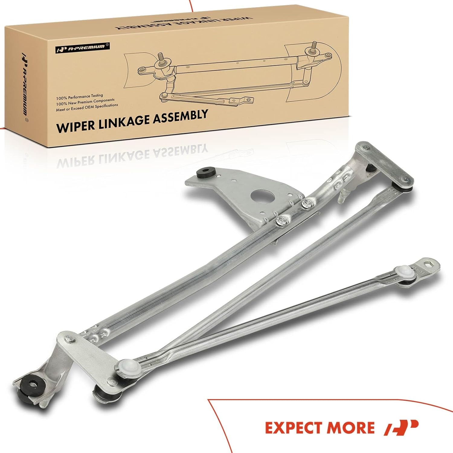 A-Premium Front Windshield Wiper Linkage Compatible with Ford Escape 2001-2006 & Mazda Tribute 2001-2006 & Mercury Mariner 2005-2006