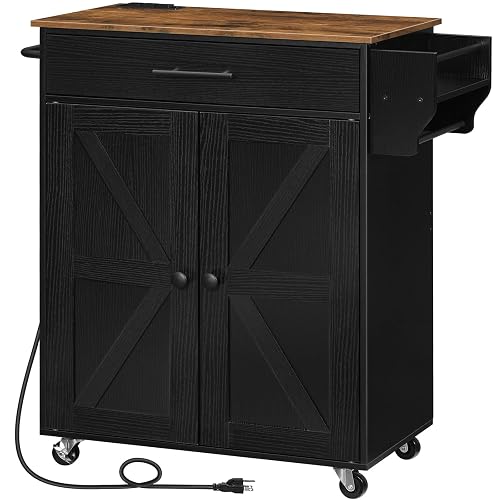 HOOBRO Kitchen Island with Power Outlet