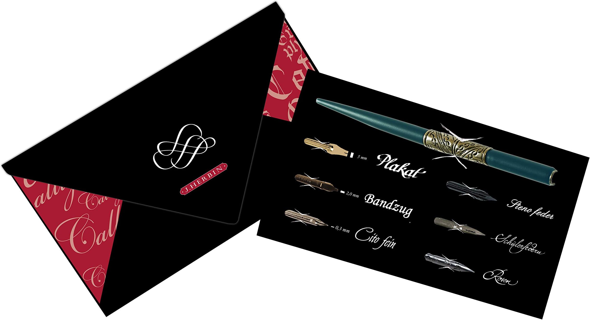 Speedball - Set Composto da cannello e 6 pennini per Calligrafia (Tipo