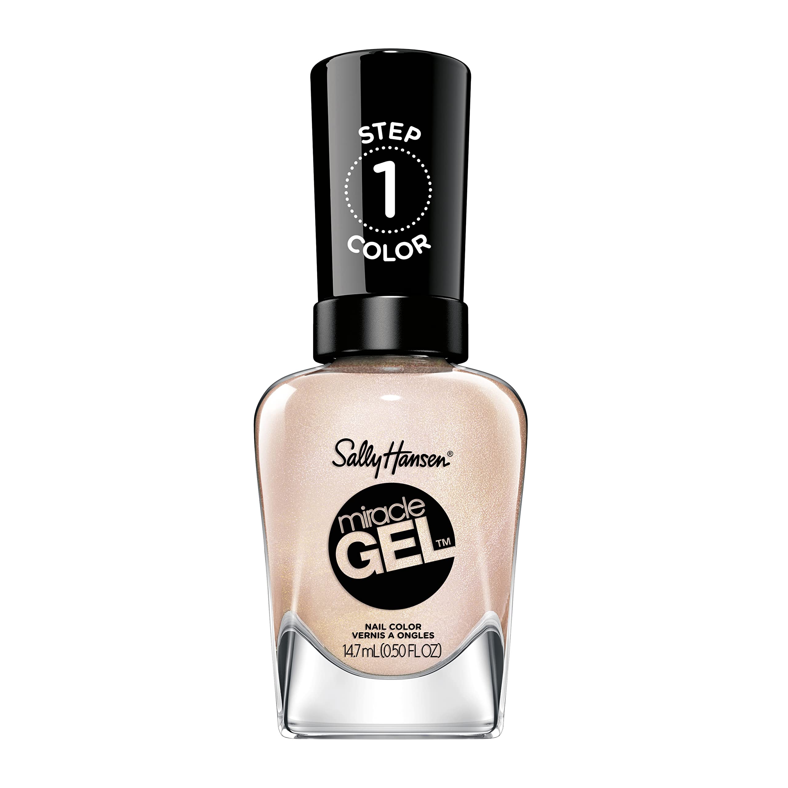Sally Hansen Miracle Gel Salon Quality Nail Polish Gel-Like Formula Two-Step System No UV Light Needed Long Lasting