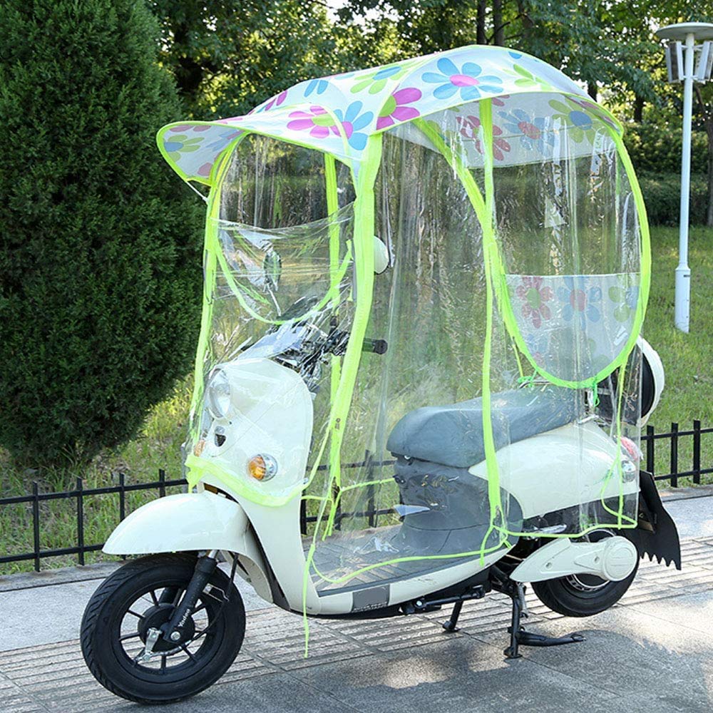 Uniwersalny elektryczny pokrowiec przeciwsłoneczny na motocykl, wodoodporny pokrowiec na skuter, w pełni zamknięty wodoodporny pokrowiec na skuter, z lusterkami