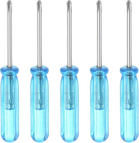 Miniatura 6 de uxcell Mini destornillador Phillips, cabeza cruzada de 0.079 in, 2.559 in de longitud para reparación de electrodomésticos pequeños, 5 unidades