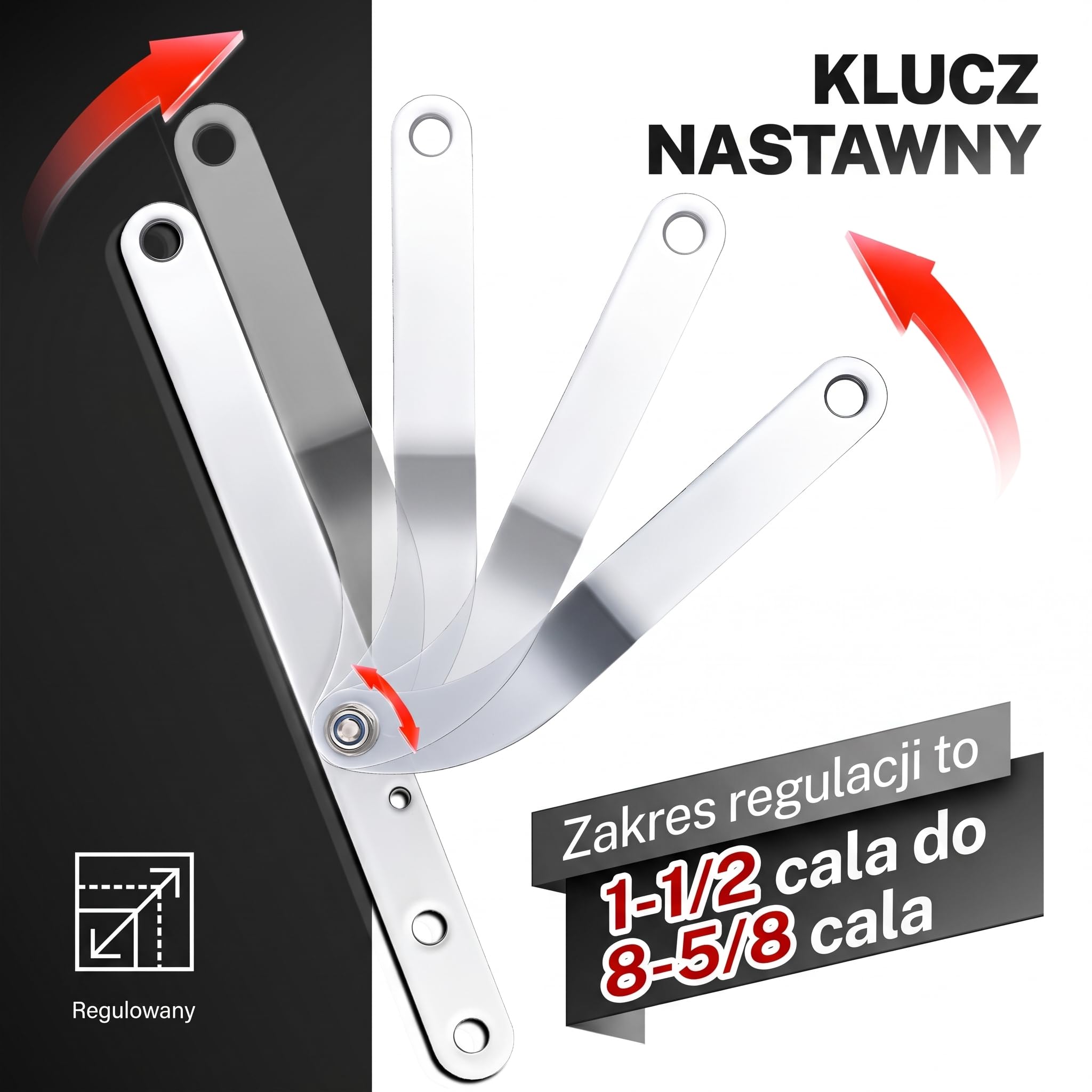 BILITOOLS Uniwersalny zestaw uchwytów do kół pasowych – regulowany klucz mocujący ze sworzniem stopniowym do wałków rozrządu, wałów korbowych i klinowych kół pasowych wielorowkowych
