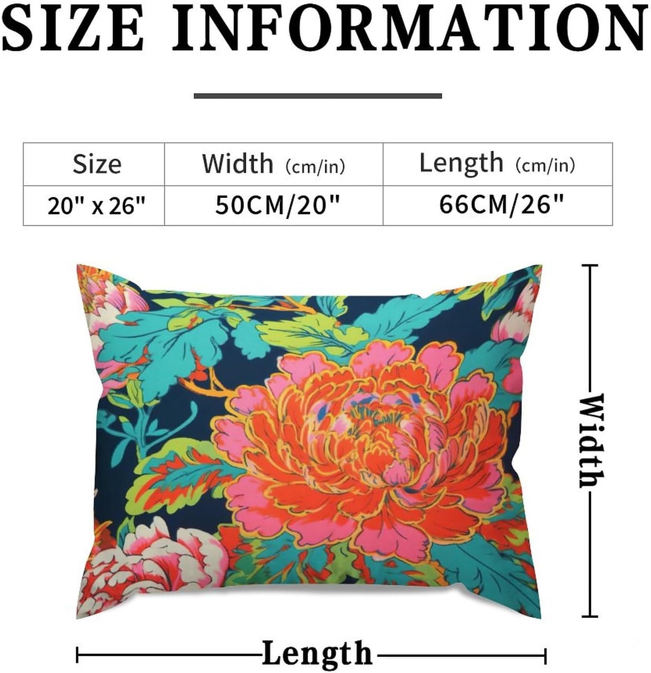 Navy Pink Chinoiserie Peony Floral Lumbar Throw Pillow Cover Set of 2 Ethnic Style Pillow Cover 20x26in Decorative Pillow Home Cotton Linen Oriental Pillowcase for Bedroom Couch Bed