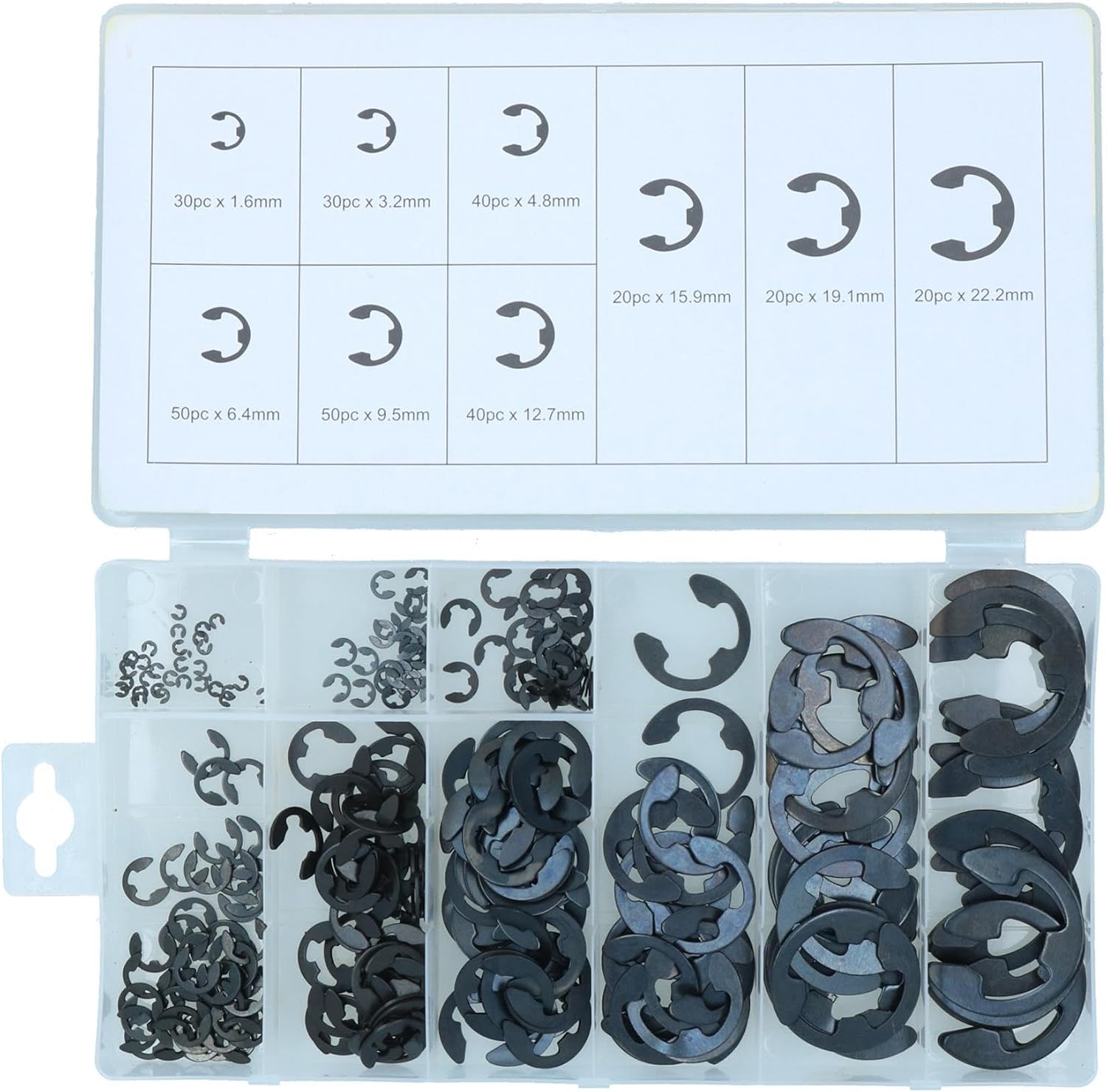 E Clip Assortment 300pc AST22