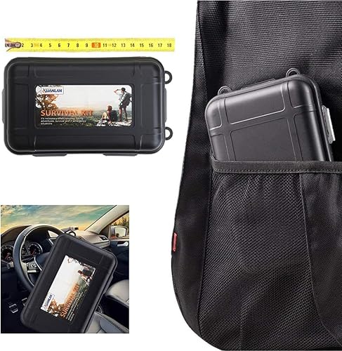 Miniatura 8 de Juego de supervivencia de emergencia 11 en 1. Elementos de supervivencia para exterior con pulsera de supervivencia, cuchillo plegable, brújula,