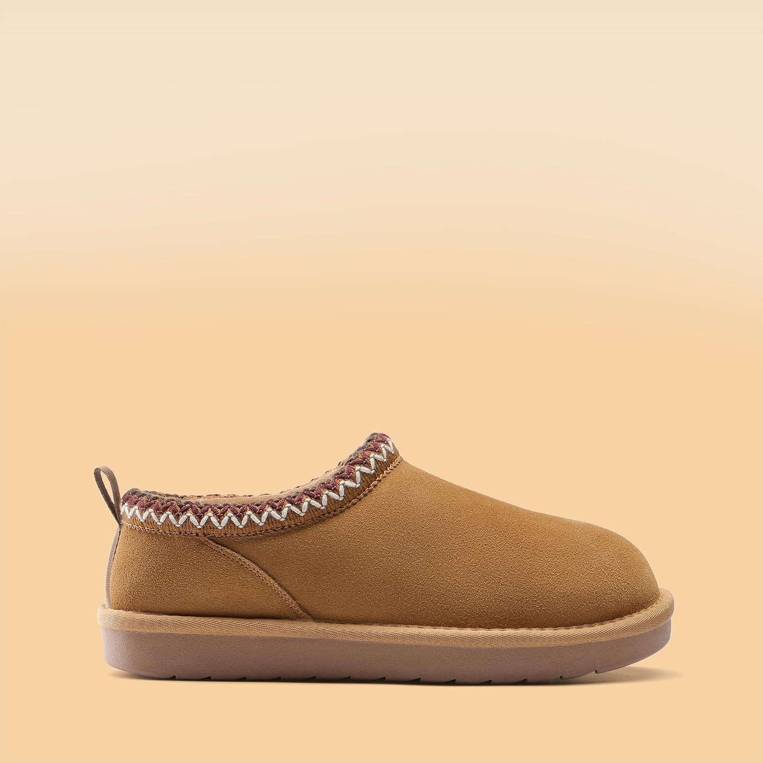 DREAM PAIRS Women's Genuine Suede Fuzzy Slippers Indoor Outdoor Fluffy Home Comfy Winter Slip On Cute Warm Memory Foam Furry Shoes FuzzyEasy