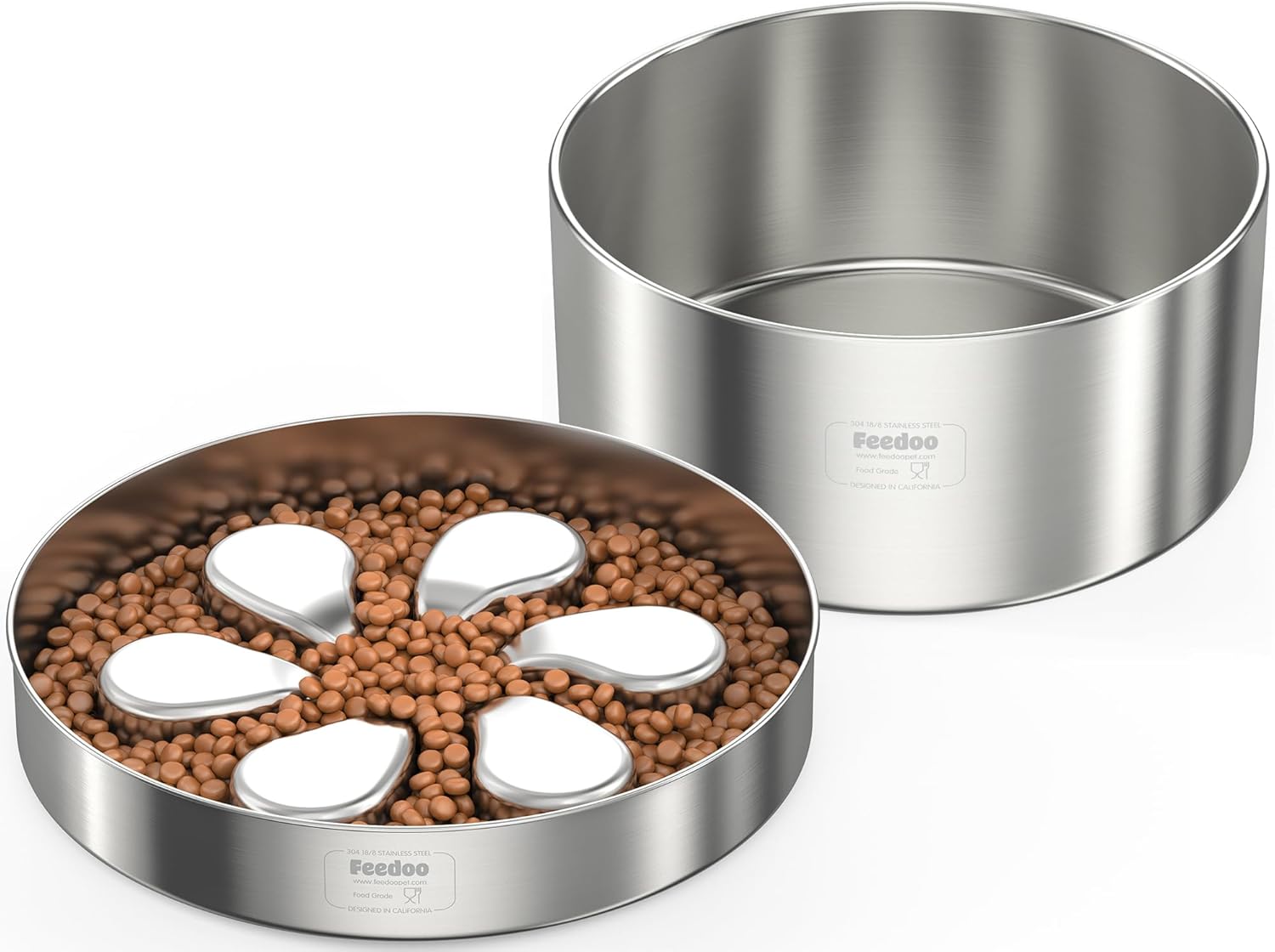 3Cups Slow Feeder + 1Gallon Double Layer Water Bowl