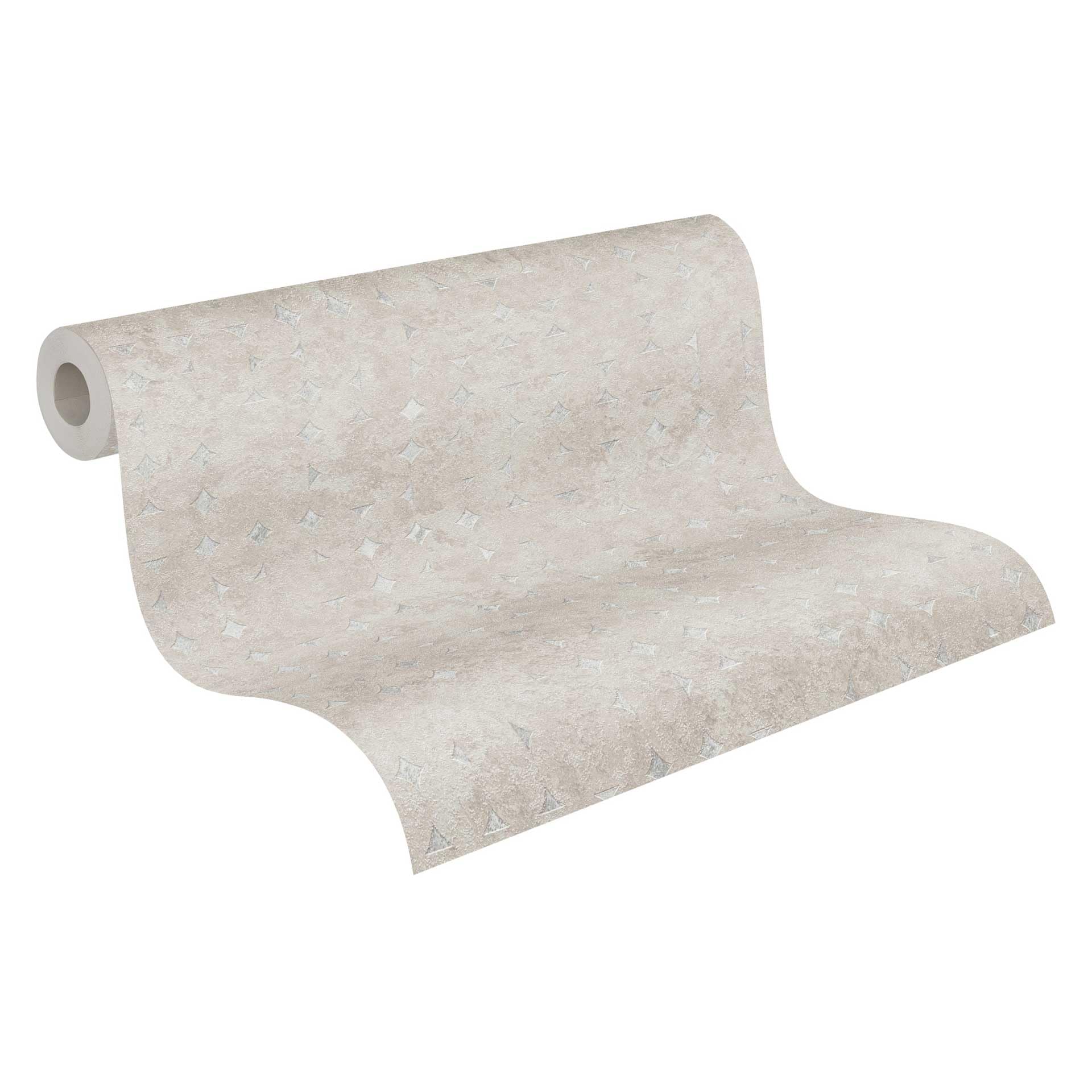 Papier peint intissé effet béton beige 10x0,53m livingwalls 396563 style industriel