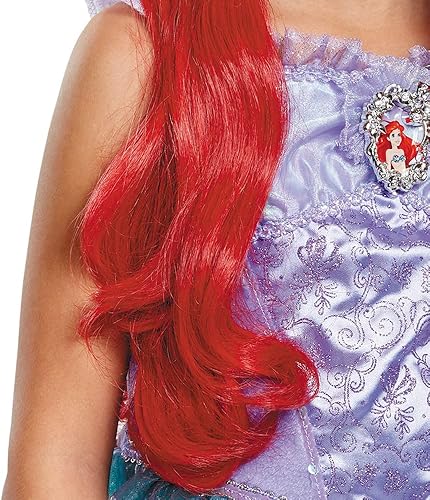 Miniatura 3 de Disguise Inc - Peluca diseño de lujo de Ariel para niña talla única Multi Color