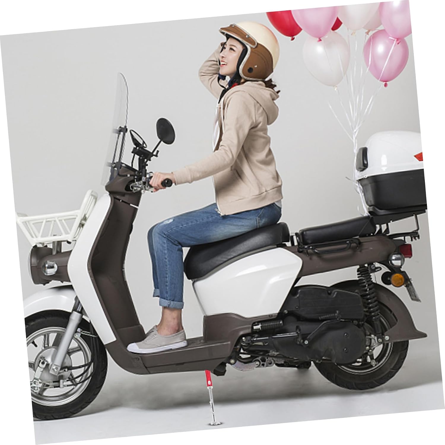 Cabilock Motorcycle Kickstand Pad Kickstand Support Electric Scooter Kick Stand Universal Motorcycle Stand Metal