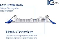 Vista 6 de NICOR Iluminación de 4 pulgadas redondo blanco plano LED Downlight en 2700K (DLE421202KRDWH)