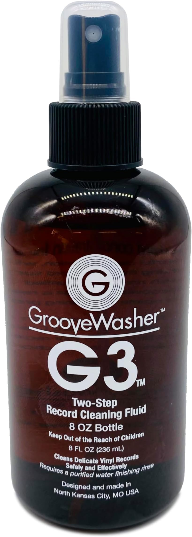 G3 Two-Step Record Cleaning Solution for Deep Cleaning Vinyl Records, 8 fl oz