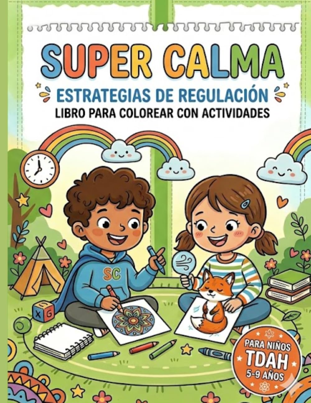 Super Calma: Estrategias de Regulación. Libro para colorear con actividades