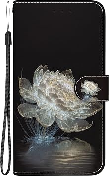 Wallet Flip Case ,for Tecno Phantom X Girls Case,for Tecno Phantom X PU Leather Case Stand/Magnetic/Card Solt/Pouches Phone Holster Crystal Flowers Chic Personalised Protective Design Case for Girls