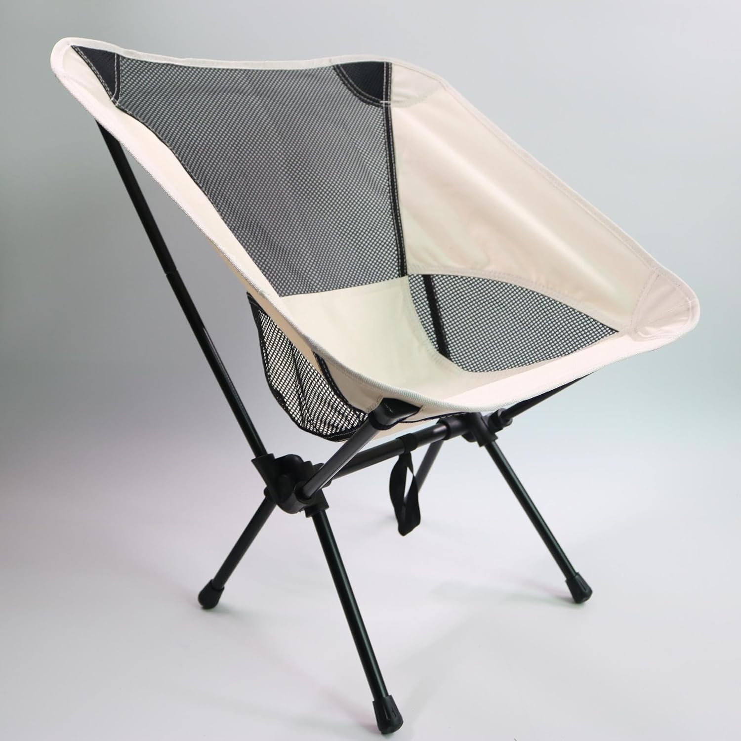 Lightweight Folding Camping Chair,Stable Portable Folding Camp Chairs,Foldable Backpacking Chair for Outdoor Camp, Travel, Beach, Picnic, Festival, Hiking,Fishing Lawn Picnic Outside (White)