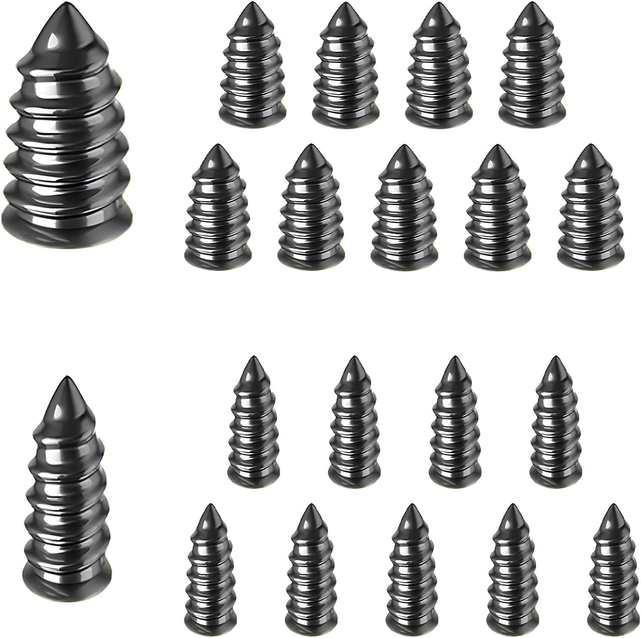 20 PCS Tire Repair Nails, Self-Service Vacuum Tire Repair Rubber Nail Screw Plug Fast Tool, Quick Puncture Spiral Nail Kit for Motorcycle Truck Tractor, Car Accessories